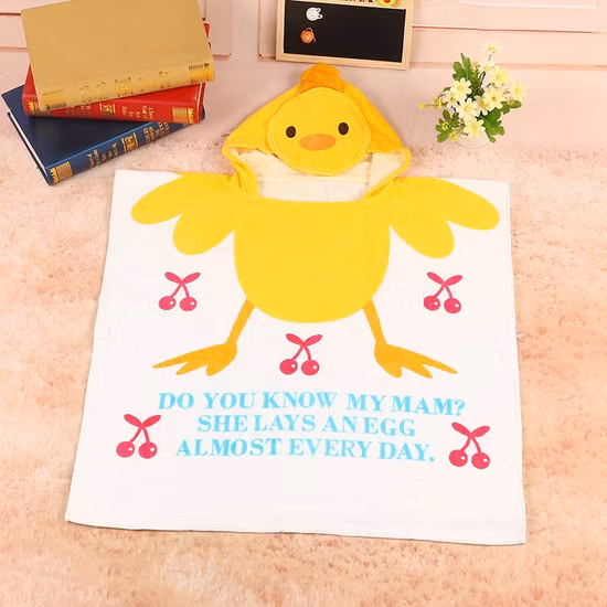 Vendita calda abito da bambino in cotone mantello da bambino mantello animale da cartone animato asciugamano con cappuccio poncho da bagno da spiaggia