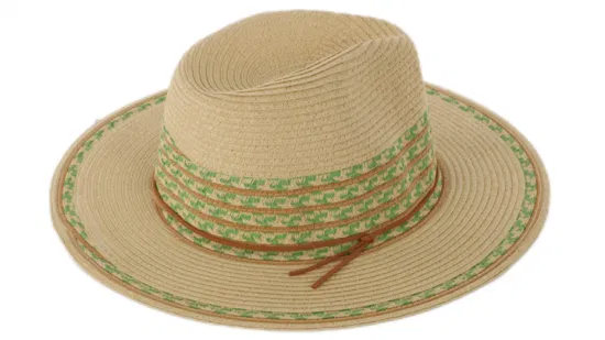 Cappelli di paglia Panama pieghevoli a tesa larga di lusso da spiaggia per donna e signora
